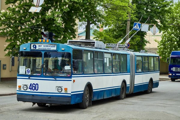 Trolleybus Auf Der Straße — Stockfoto