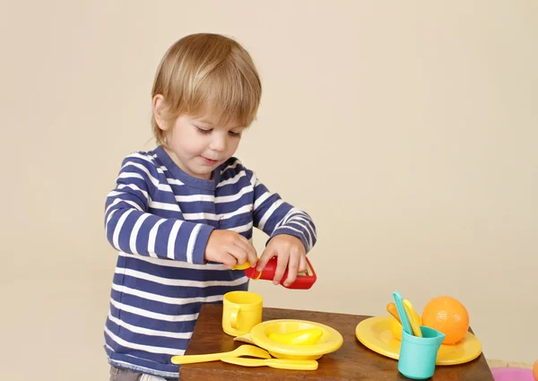 Child Cooking — Stock Photo, Image