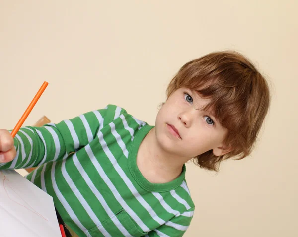 Barn skriva, skolutbildning — Stockfoto