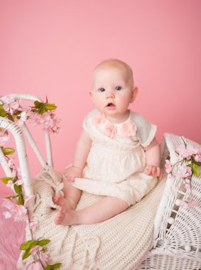 Bebek arabasındaki bebek