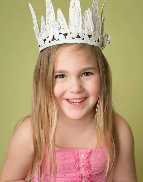 Girl in Crown, Princess — Stock Photo, Image