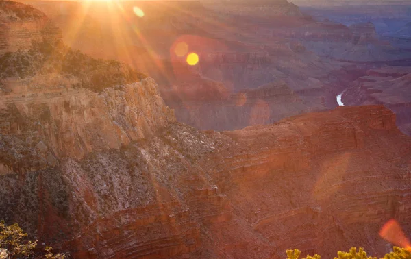 Büyük Kanyon günbatımı, Arizona — Stok fotoğraf