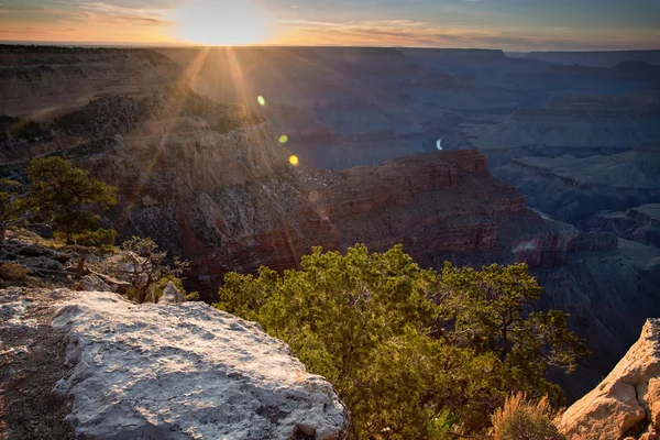 Grand Canyon ηλιοβασίλεμα, Αριζόνα — Φωτογραφία Αρχείου