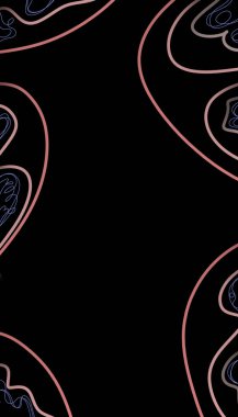 Siyah zemin üzerinde pembe çizgiler, soyut sanat, çağdaş illüstrasyon, modern basit minimalist duvar kağıdı tasarımı