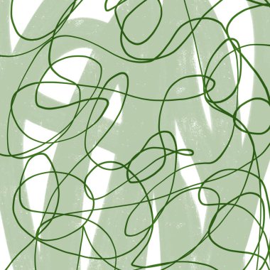 soyut yeşil çizgiler, fırça darbesi, minimalist dijital karalama, konsept duvar kağıdı