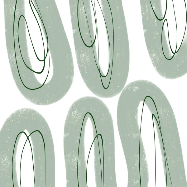 Αφηρημένες Πινελιές Πράσινη Γραμμή Μινιμαλιστικό Ψηφιακό Doodle Έννοια Φόντο Ταπετσαρία — Φωτογραφία Αρχείου