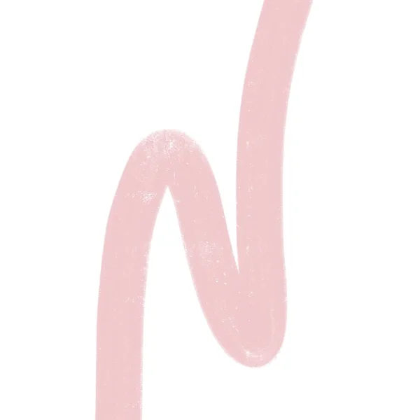 Текстура гуаші рожевий штрих пензля, мінімалістичні шпалери, абстрактний дизайн на чистому білому тлі, простір для тексту — стокове фото