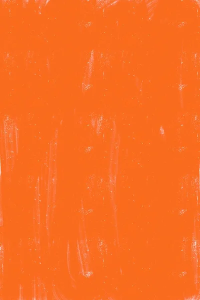 Bright Brick Orange Paint Vertical Background Dry Gouache Brush Texture — Stock Photo, Image