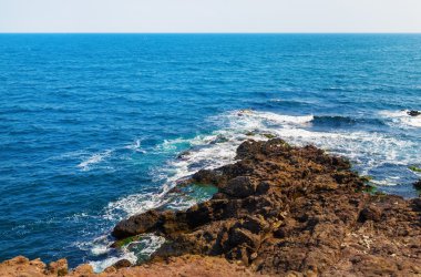 Parlak güzel deniz manzarası