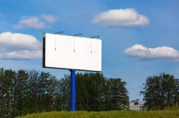Üres utcán billboard — Stock Fotó
