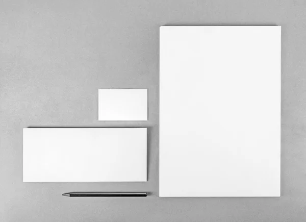 Conjunto de papelaria em branco — Fotografia de Stock