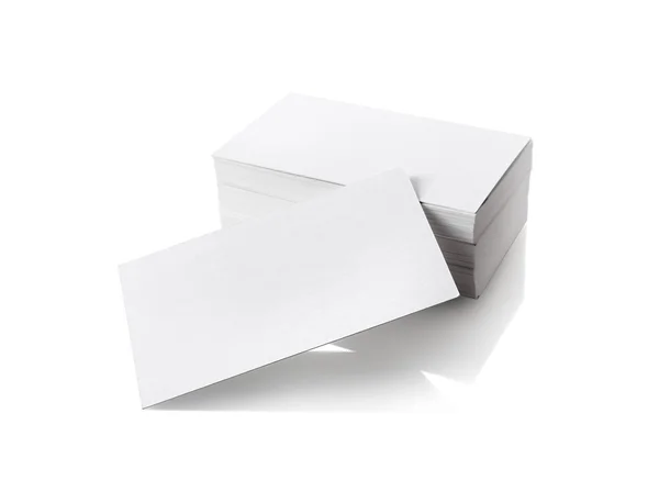 Business cards on white — Stock Photo, Image