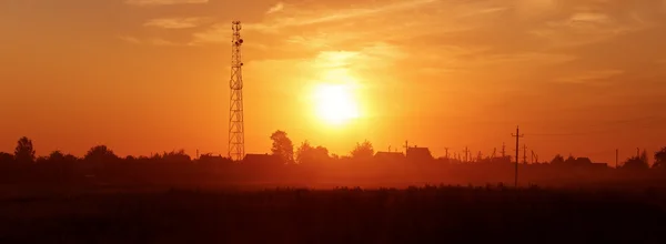 Sunset in the countryside — Stock Photo, Image