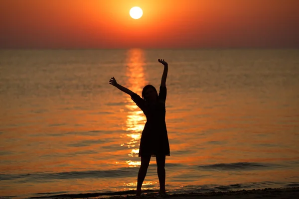 Disfrutando del amanecer — Foto de Stock