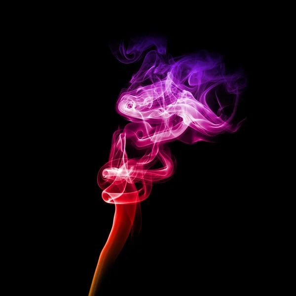 Zářivě purpurový kouř — Stock fotografie
