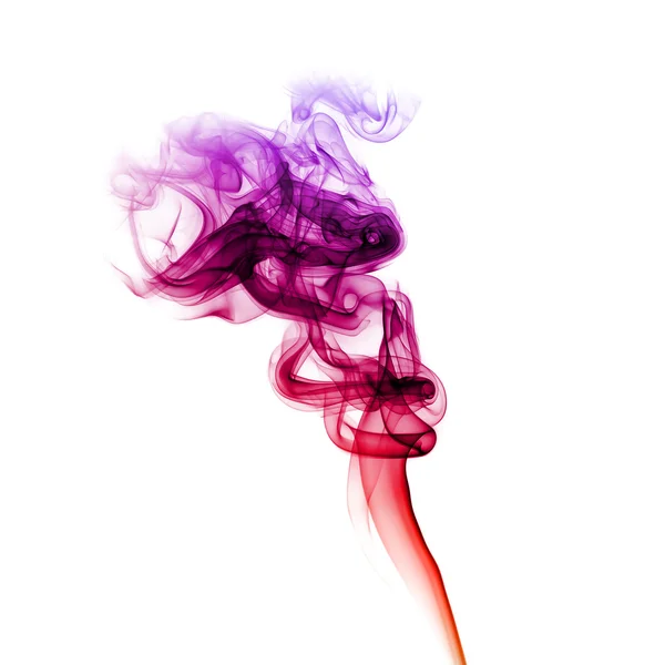 Red and purple smoke — Stock Photo, Image