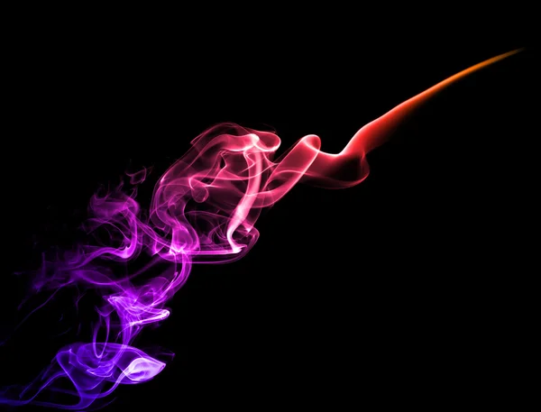 Roter und lila Rauch — Stockfoto