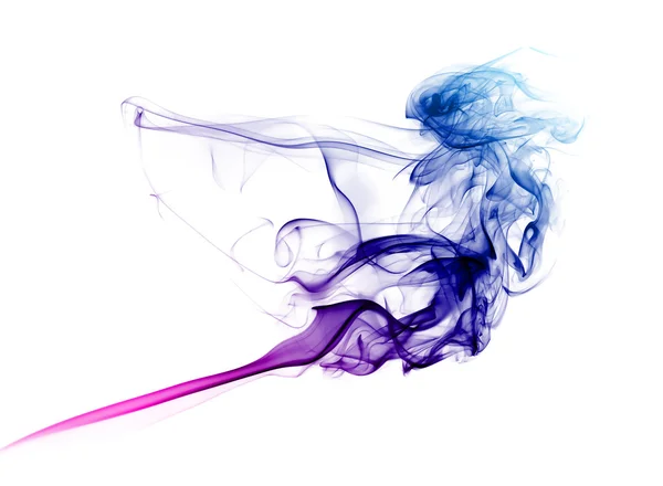 Fumo colorato blu e viola — Foto Stock