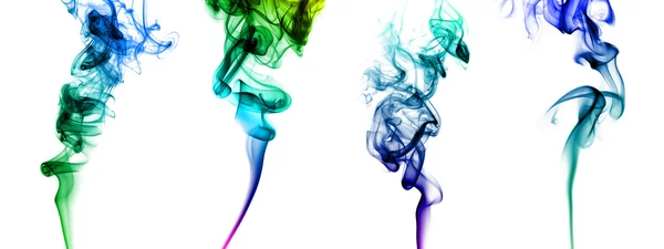 Conjunto de humo de color —  Fotos de Stock