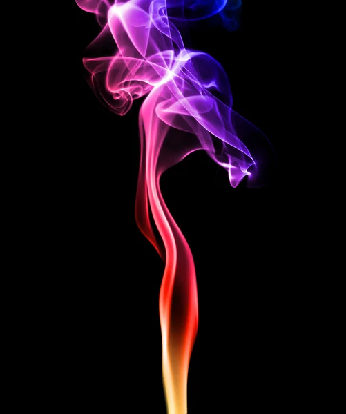 Roter und lila Rauch — Stockfoto