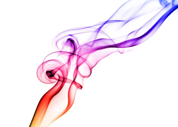 화이트에 착 색 된 연기 — 스톡 사진