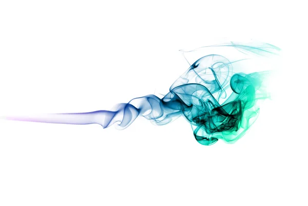 Colored smoke on white — Stock Photo, Image