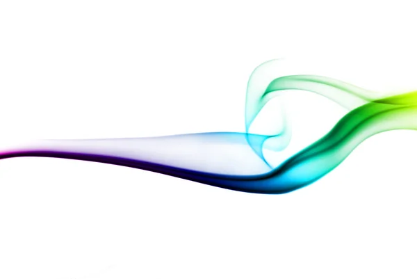 Colorful smoke on white — Stock Photo, Image