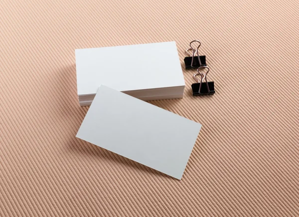 White business cards