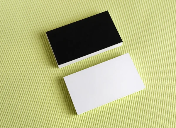 Black and white business cards — Stock Photo, Image