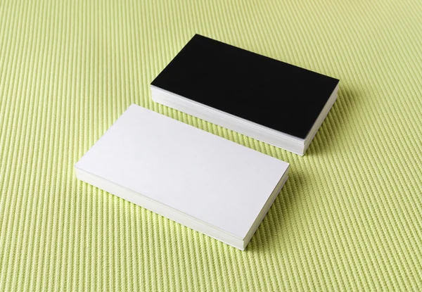 Business cards on green — Stock Photo, Image