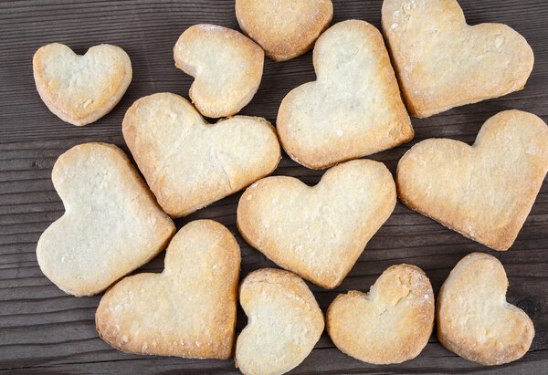 Heart shaped cookies 