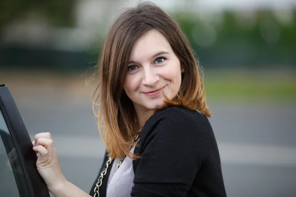 Woman with long hair — Stock Photo, Image