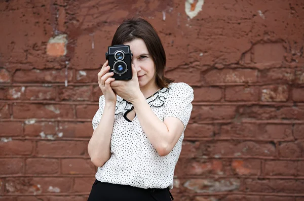 Photographer woman — Stock Photo, Image