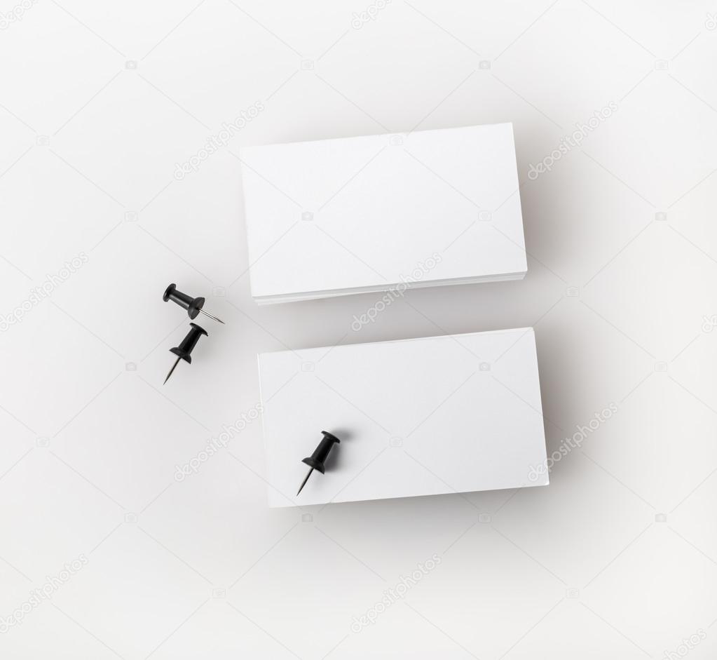 Blank business cards