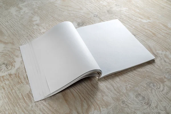 Brochura em branco — Fotografia de Stock