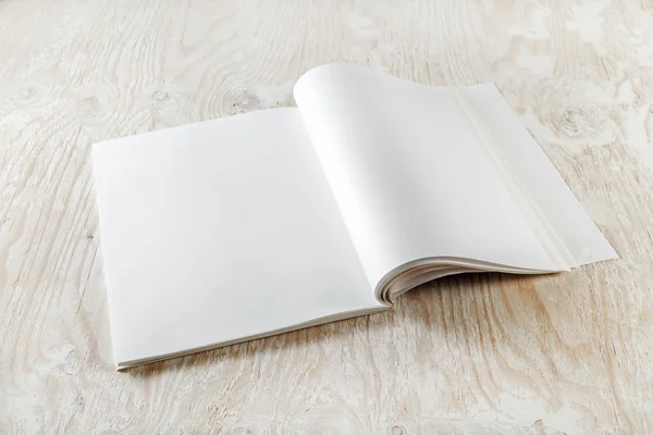 Libro aperto in bianco — Foto Stock