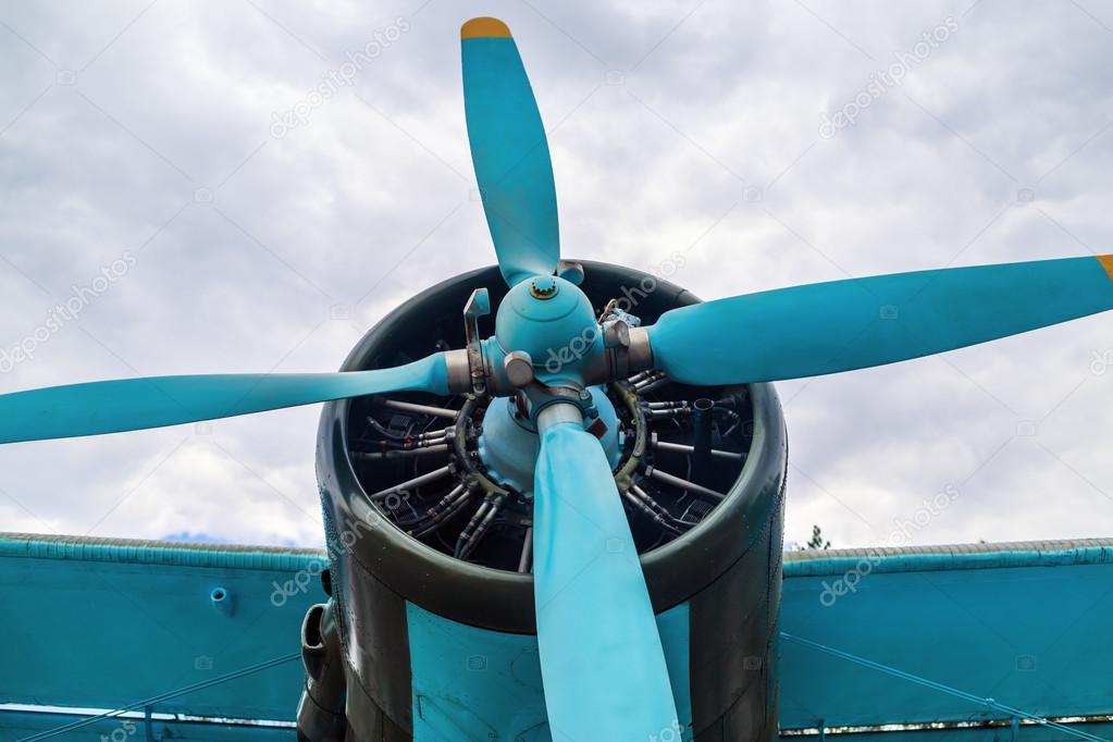 Propeller airplane