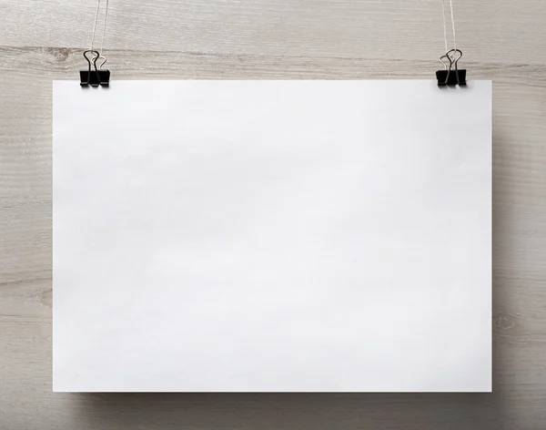 Blank paper poster — Stock Photo, Image