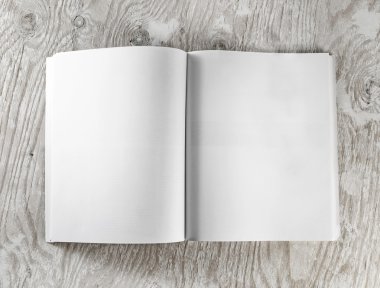 boş açık kitap