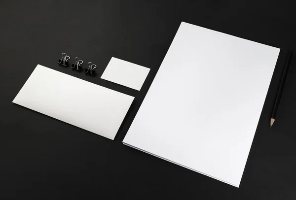 Conjunto de papelaria em branco — Fotografia de Stock