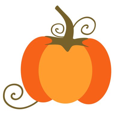 beyaz arka plan üzerinde vektör izole kabak