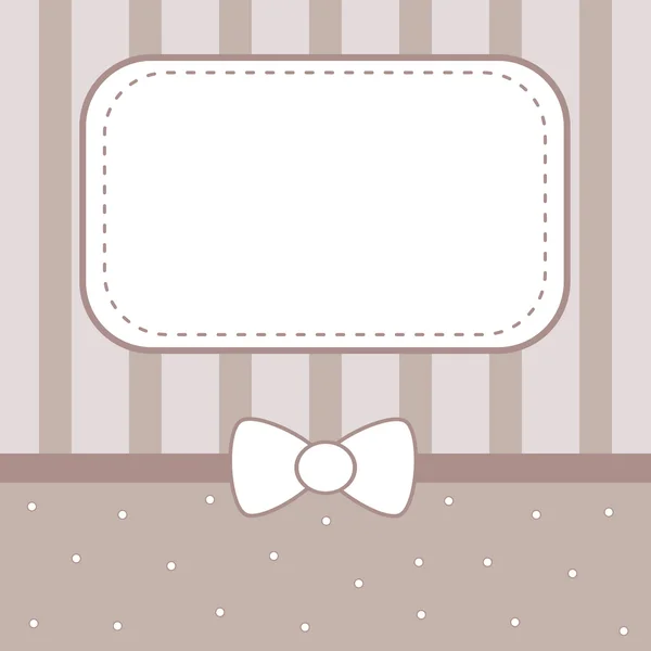 Cute lovely vector frame card greeting invitation — Stock Vector