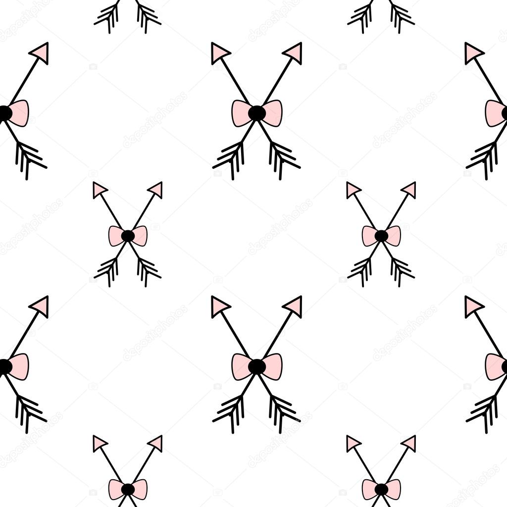 Mignon Motif Vectoriel Noir Blanc Rose Sans Couture Illustration De Fond Avec Fleche Et Ruban D Arc Image Vectorielle Par Alicev1978 C Illustration Mignon Motif Vectoriel Noir Blanc Rose Sans Couture Illustration De Fond Avec Fleche Et Ruban D Arc Image Vectorielle Par Alicev1978 C Illustration