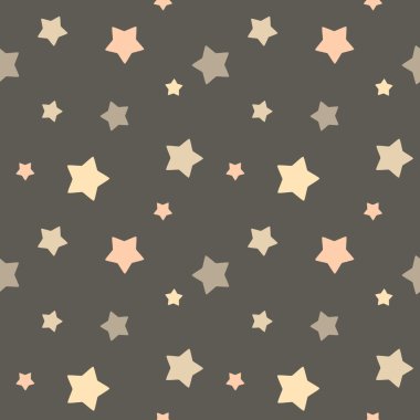 şirin renkli yıldız Dikişsiz desen arka plan illüstrasyon vektör