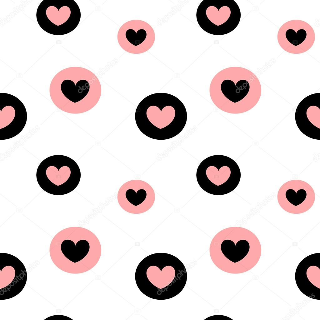 Black white and pink backgrounds Black white pink seamless vector