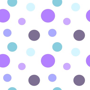 Renkli Daireler Dikişsiz desen arka plan illüstrasyon vektör