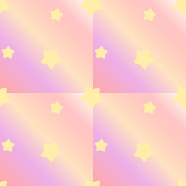 yıldız ile renkli gökkuşağı dikişsiz desen arka plan illüstrasyon