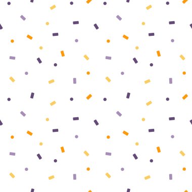 renkli kesintisiz vektör desen arka plan illüstrasyon konfeti ile