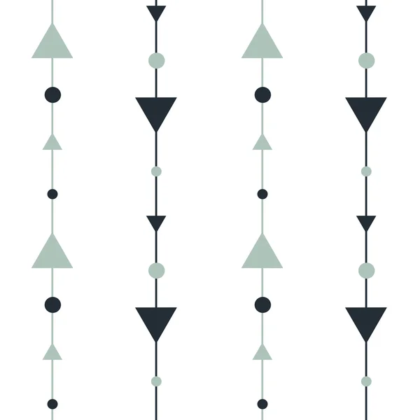 Abstrakte nahtlose Vektormuster-Hintergrundillustration mit Pfeil und Kreis — Stockvektor
