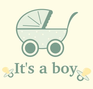 Tebrik kartı bir çocuk şirin ve güzel vektör örnek içindir